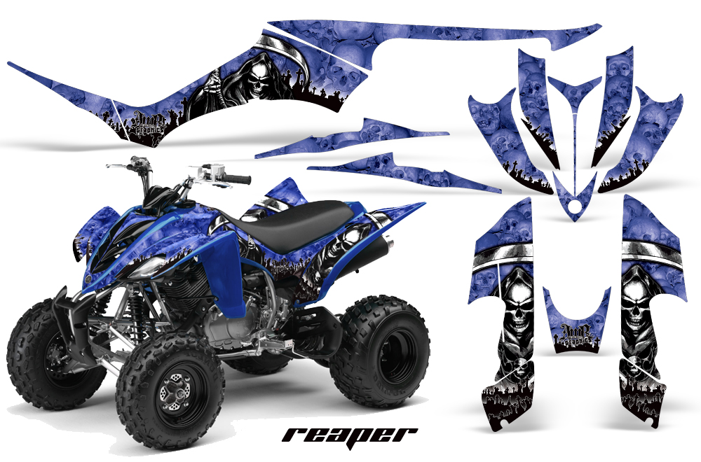 Yamaha Raptor 350 Graphics Reaper Blue